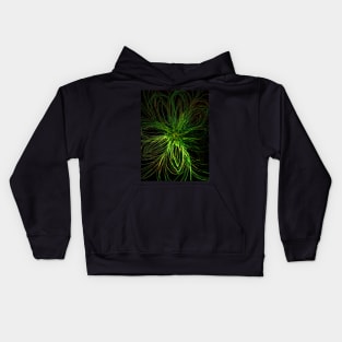 A flower that glows in the dark Kids Hoodie